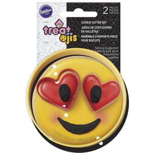 Wilton Emoji Cookie Cutter Set 2 Piece